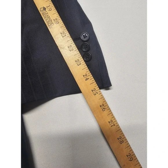 Richard B Wilkinson Mens Pinstripe Blazer Jacket Navy Charcoal Union Made - Picture 5 of 9